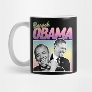 President Barack Obama Graphic Design 90s Style Hipster Statement Tee Mug